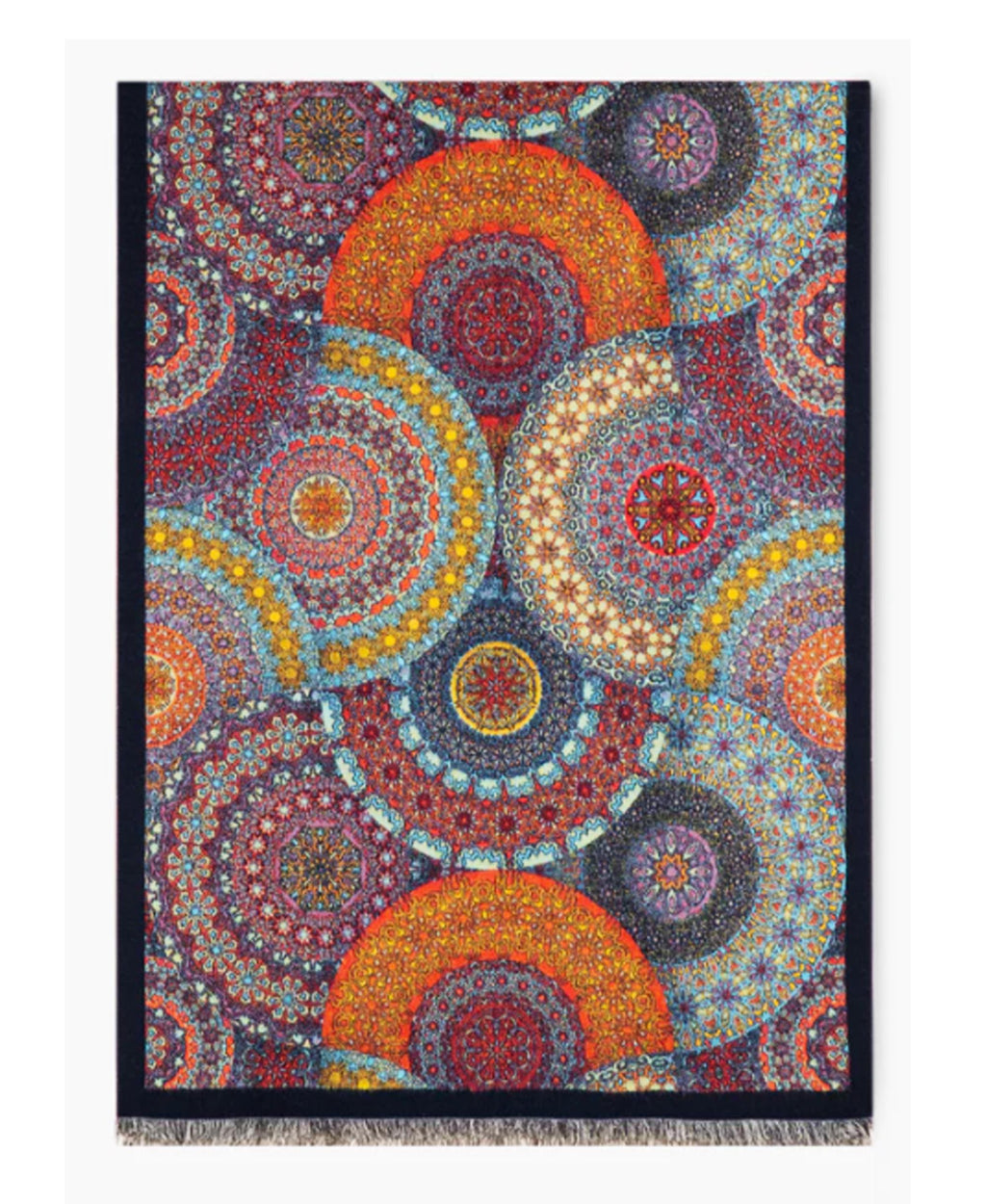 Art-Inspired Scarf: Oversized Woven Winter Wrap, Soft Cashmere-Feel Fabric