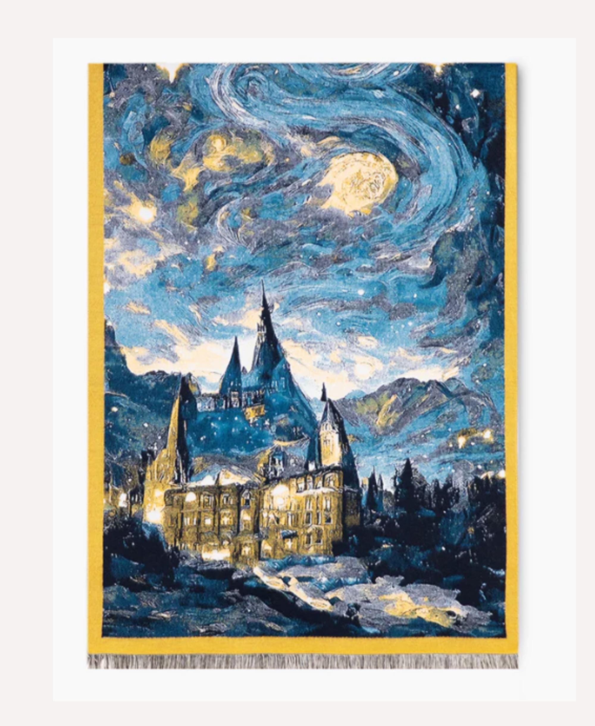 Cypress Road Art Scarf: Wool-Like Winter Shawl, Oversized Wrap