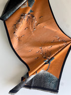 Art-Inspired Winter Scarf: Oversized Cozy Wrap, Wool-Like Fabric