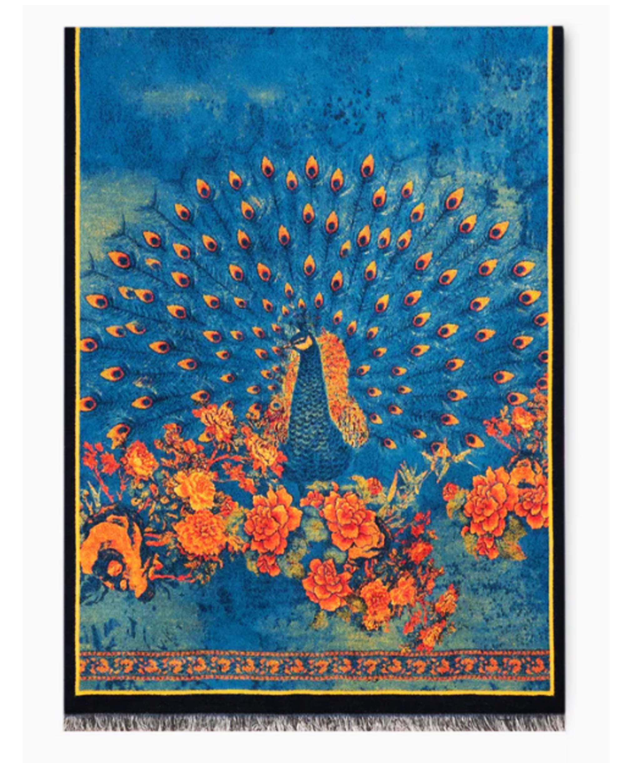 Butterfly Dance Winter Scarf: Warm Wool-Like Shawl Wrap