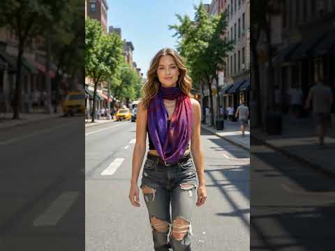 ABSTRACT PAINTING INFINITY SCARF PURPLE BURGUNDY TONE