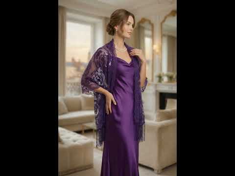 ROSES PATTERN SEQUIN SCARF PURPLE